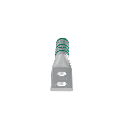 PANDUIT - Zapata de compresión LCC2-14A-Q para cal. 2 Awg, Doble barreno para tornillo prisionero de 1/4, Espaciado de orificio 16 mm, 1 Pz