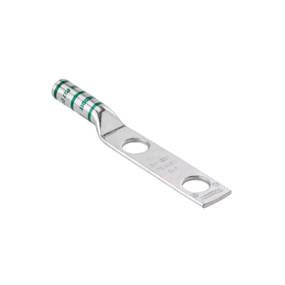 PANDUIT - Zapata de compresión LCC6-12W-L para cal. 6 Awg, Doble barreno para tornillo prisionero de 1/2, Espaciado de orificio 44.5mm, 1 Pz