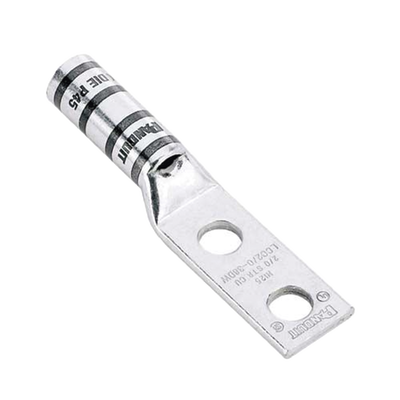 PANDUIT - Zapata de compresión LCC6-12W-L para cal. 6 Awg, Doble barreno para tornillo prisionero de 1/2, Espaciado de orificio 44.5mm, 1 Pz