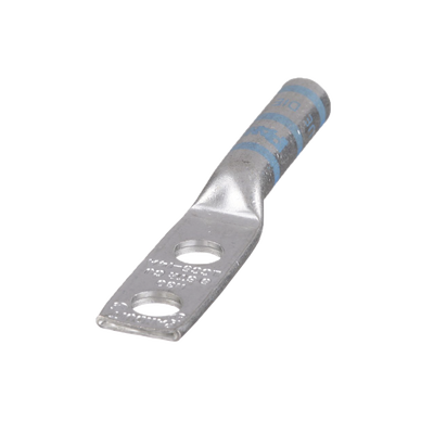 PANDUIT - Zapata de compresión LCC6-14A-L para cal. 6 Awg, Doble barreno para tornillo prisionero de 1/4, Espaciado de orificio 16mm, 1 Pz