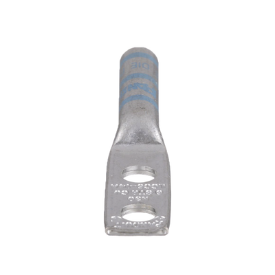 PANDUIT - Zapata de compresión LCC6-14A-L para cal. 6 Awg, Doble barreno para tornillo prisionero de 1/4, Espaciado de orificio 16mm, 1 Pz