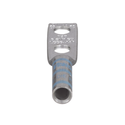 PANDUIT - Zapata de compresión LCC6-14A-L para cal. 6 Awg, Doble barreno para tornillo prisionero de 1/4, Espaciado de orificio 16mm, 1 Pz