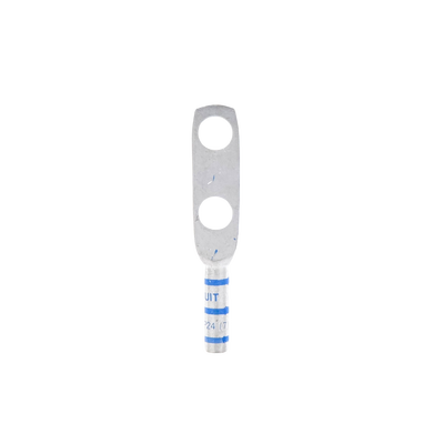 PANDUIT - Zapata de compresión LCC6-38D-L para cal. 6 Awg, Doble barreno para tornillo prisionero de 3/8, Espaciado de orificio 25.4mm, 1 Pz