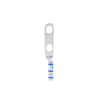 PANDUIT - Zapata de compresión LCC6-38D-L para cal. 6 Awg, Doble barreno para tornillo prisionero de 3/8, Espaciado de orificio 25.4mm, 1 Pz