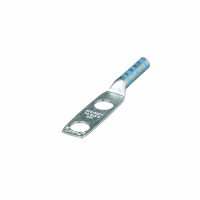 PANDUIT - Zapata de compresión LCC6-38D-L para cal. 6 Awg, Doble barreno para tornillo prisionero de 3/8, Espaciado de orificio 25.4mm, 1 Pz