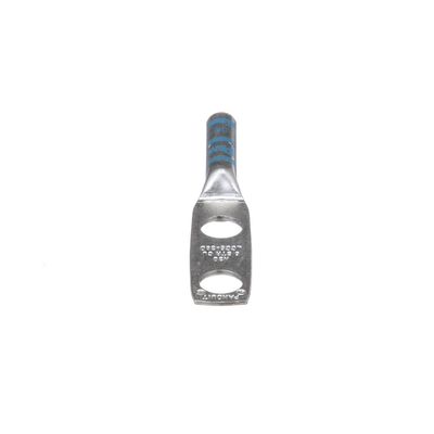 PANDUIT - Zapata de compresión LCC6-38D-L para cal. 6 Awg, Doble barreno para tornillo prisionero de 3/8, Espaciado de orificio 25.4mm, 1 Pz
