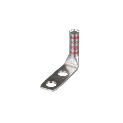 PANDUIT - Zapata de compresión LCC8-14AF-L a 90° grados para cal. 8 Awg, Barreno para tornillo prisionero de 1/4, 1 Pz