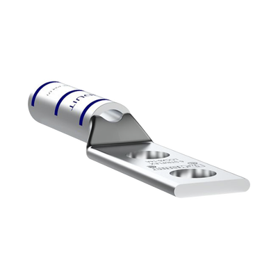 PANDUIT - Terminal Doble Ojillo 1/4" para Cable 6 AWG (16mm entre orificios). 50 Piezas