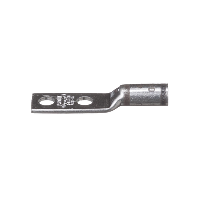 PANDUIT - Zapata de compresión LCD4-14A-L para cal. 4 Awg, Doble barreno para tornillo prisionero de 1/4, Espaciado de orificio 16mm, 1 Pz