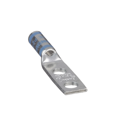 PANDUIT - Zapata de compresión LCD6-14A-L para cal. 6 Awg, Doble barreno para tornillo prisionero de 1/4, Espaciado de orificio 16mm, 1 Pz