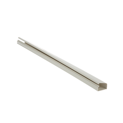 PANDUIT - Canaleta LD10 de PVC rígido, con cinta adhesiva para instalación sin herramientas, de 38.4 x 24 x 3048 mm, Color Blanco Mate