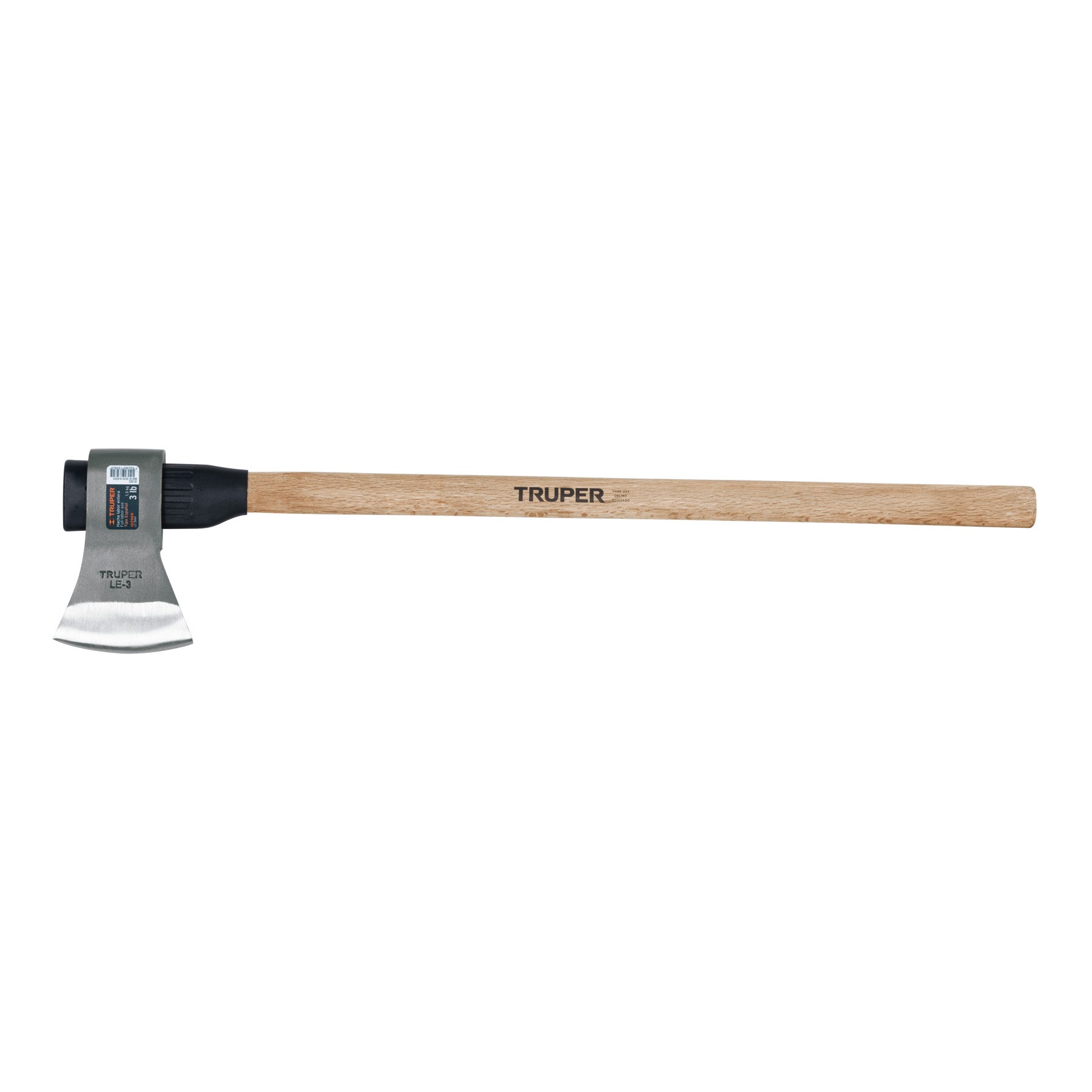 Hacha labor entera 3 lb, mango de madera 36', TRUPER