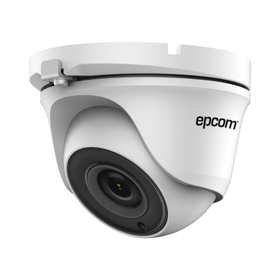 EPCOM - Eyeball TURBOHD 1 Megapixel (720p) / METALICA / Gran Angular 92° / Lente 2.8 mm / IR Inteligente 20 mts / Exterior IP66 / TVI-AHD-CVI-CVBS / dWDR