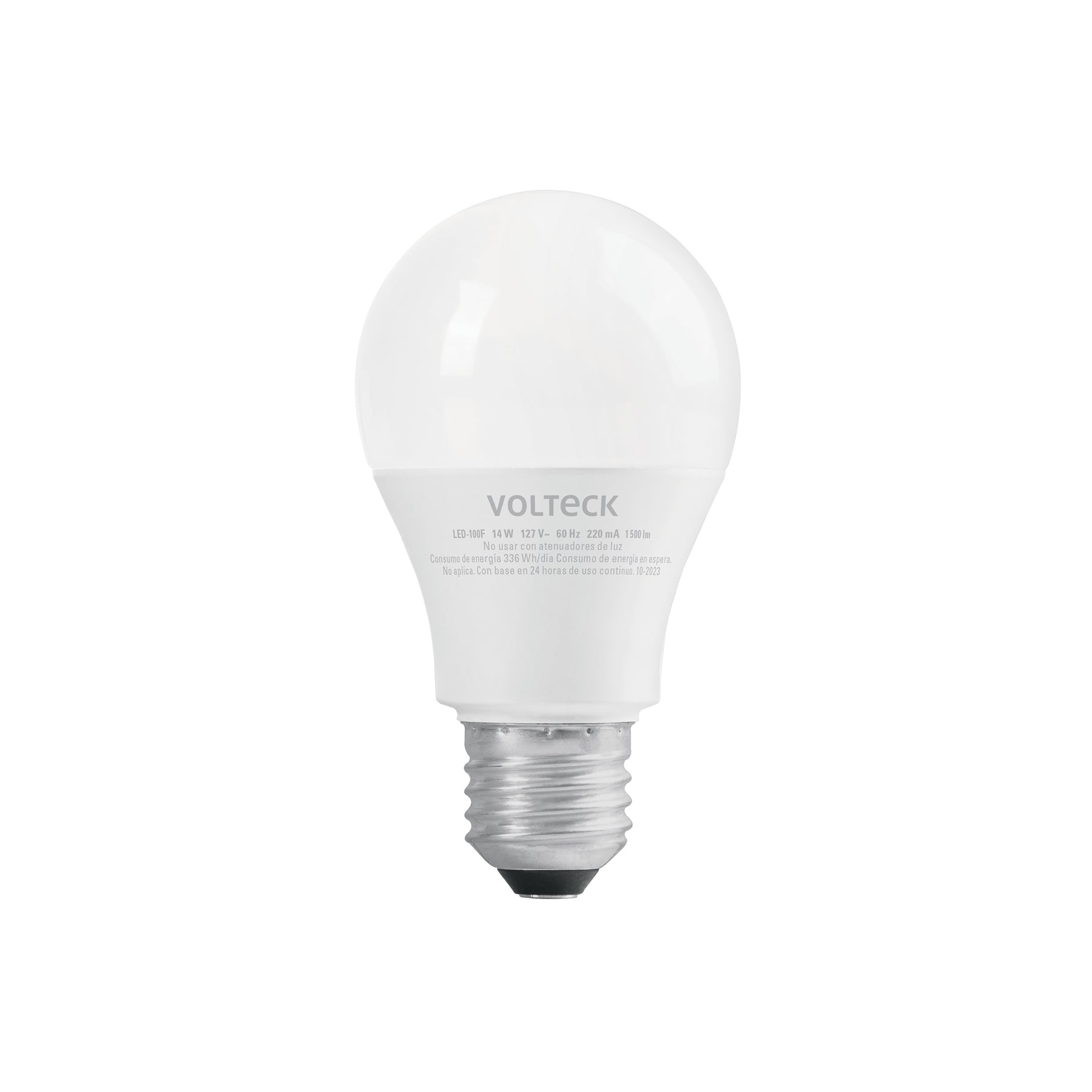 Lampara LED A19 14 W (equiv. 100 W) luz de dia, caja Volteck
