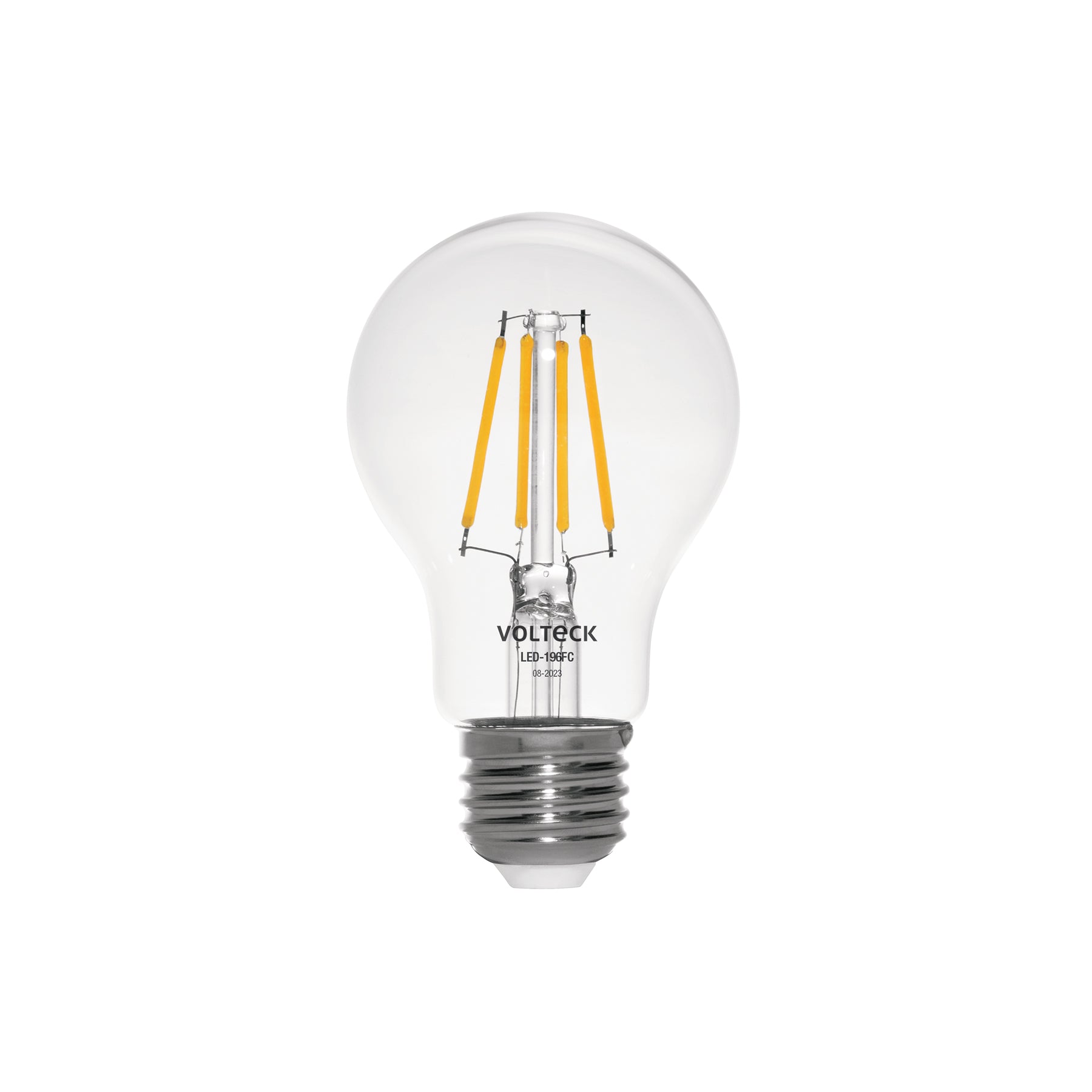 Lampara LED tipo A19 6 W con filamento luz calida, blister