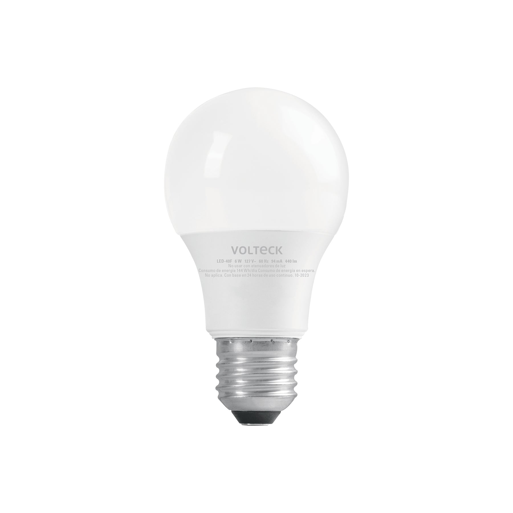 Lampara LED A19 6 W (equiv. 40 W) luz de dia blister Volteck