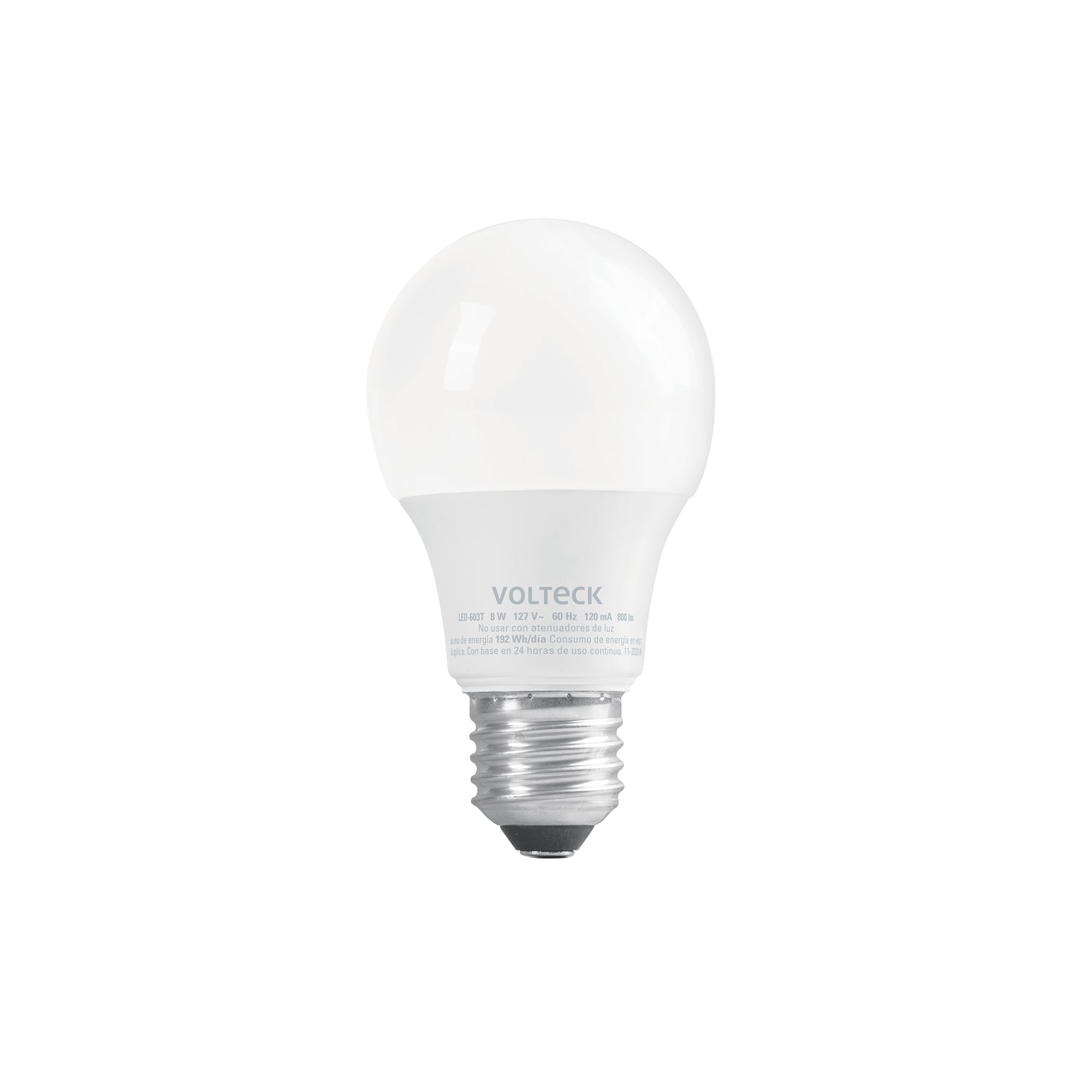 Lampara LED tipo bulbo con 3 tonos de luz, blister, Volteck