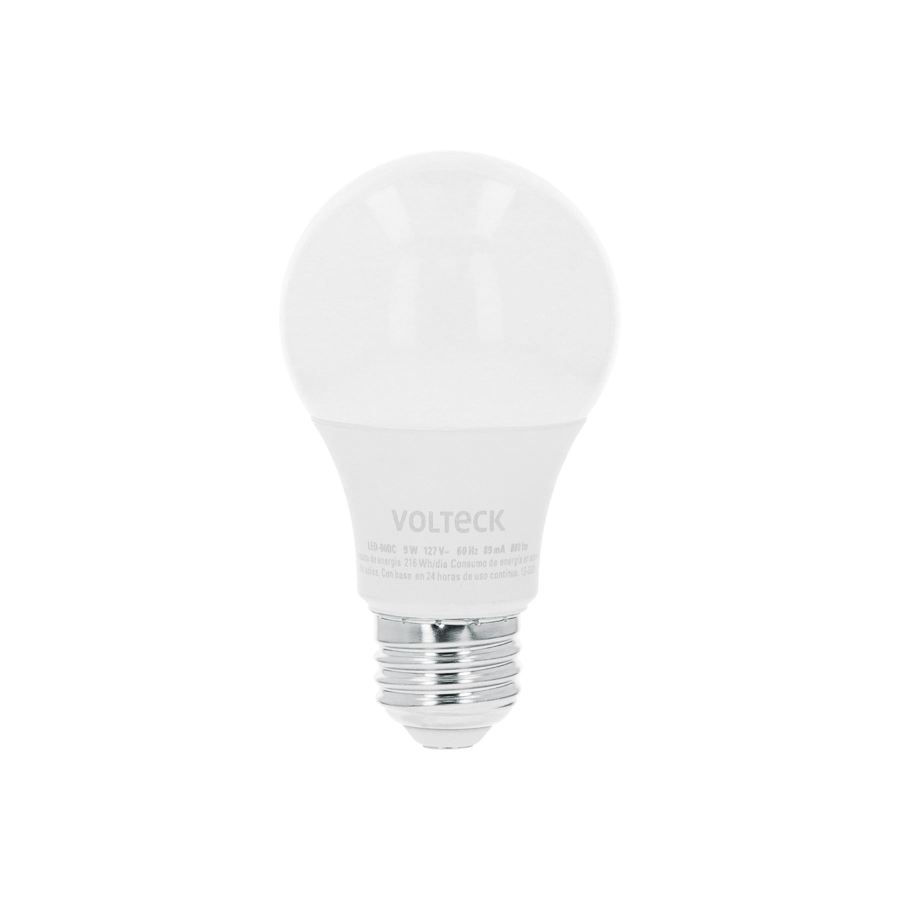 Lampara de LED atenuable tipo bulbo 9 W luz calida, blister