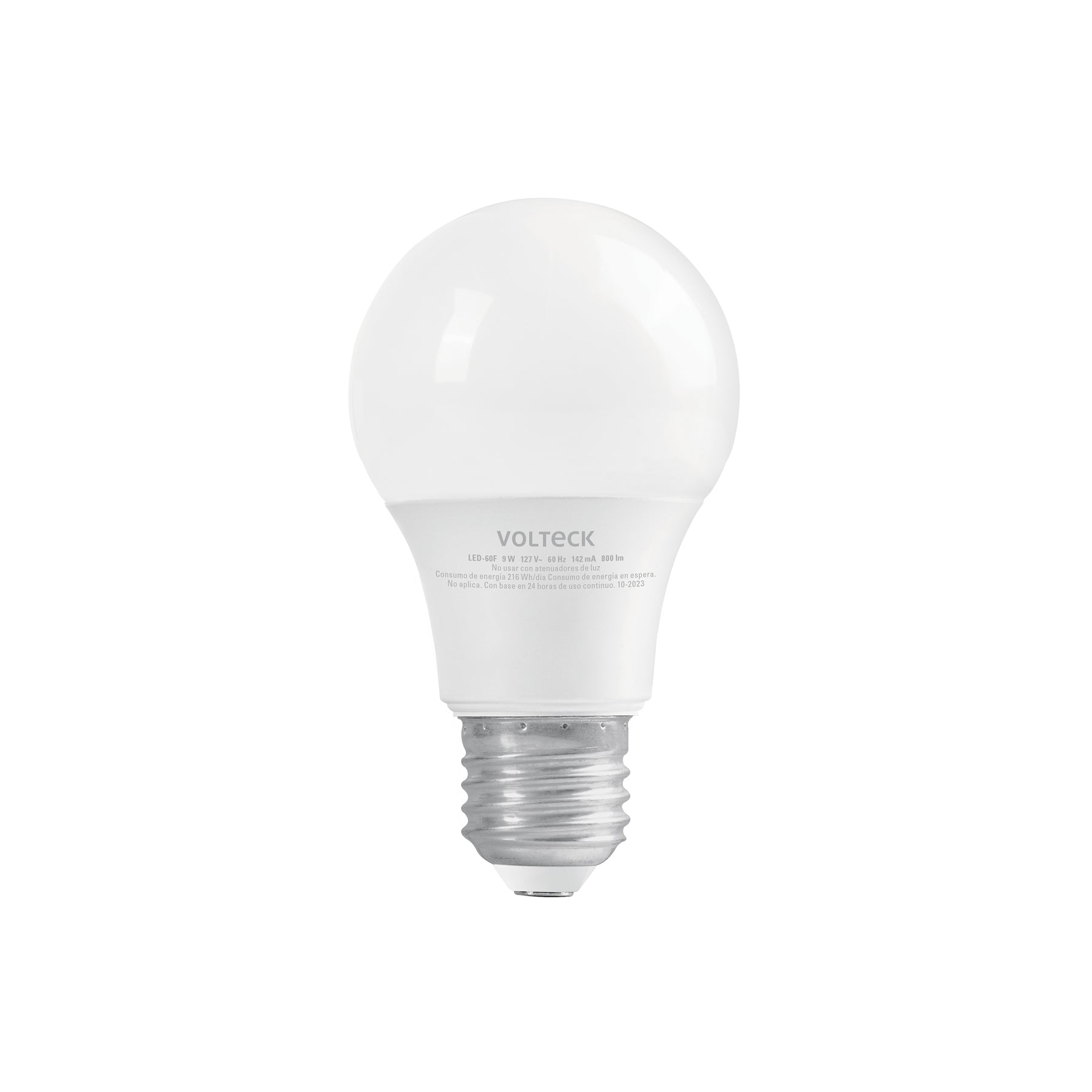Lampara LED A19 9 W (equiv. 60 W) luz de dia blister Volteck