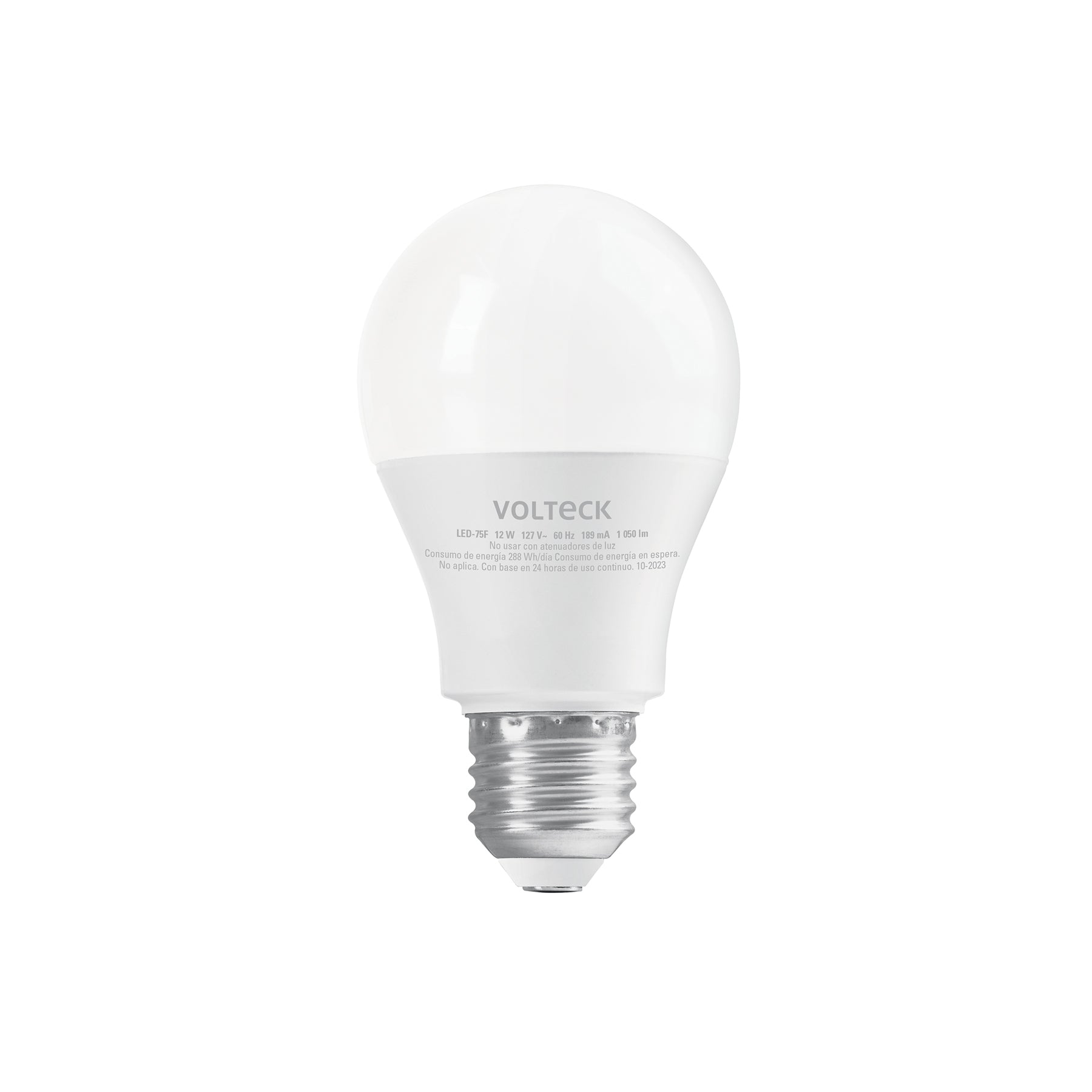 Lampara LED A19 12 W (equiv. 75W) luz de dia blister Volteck
