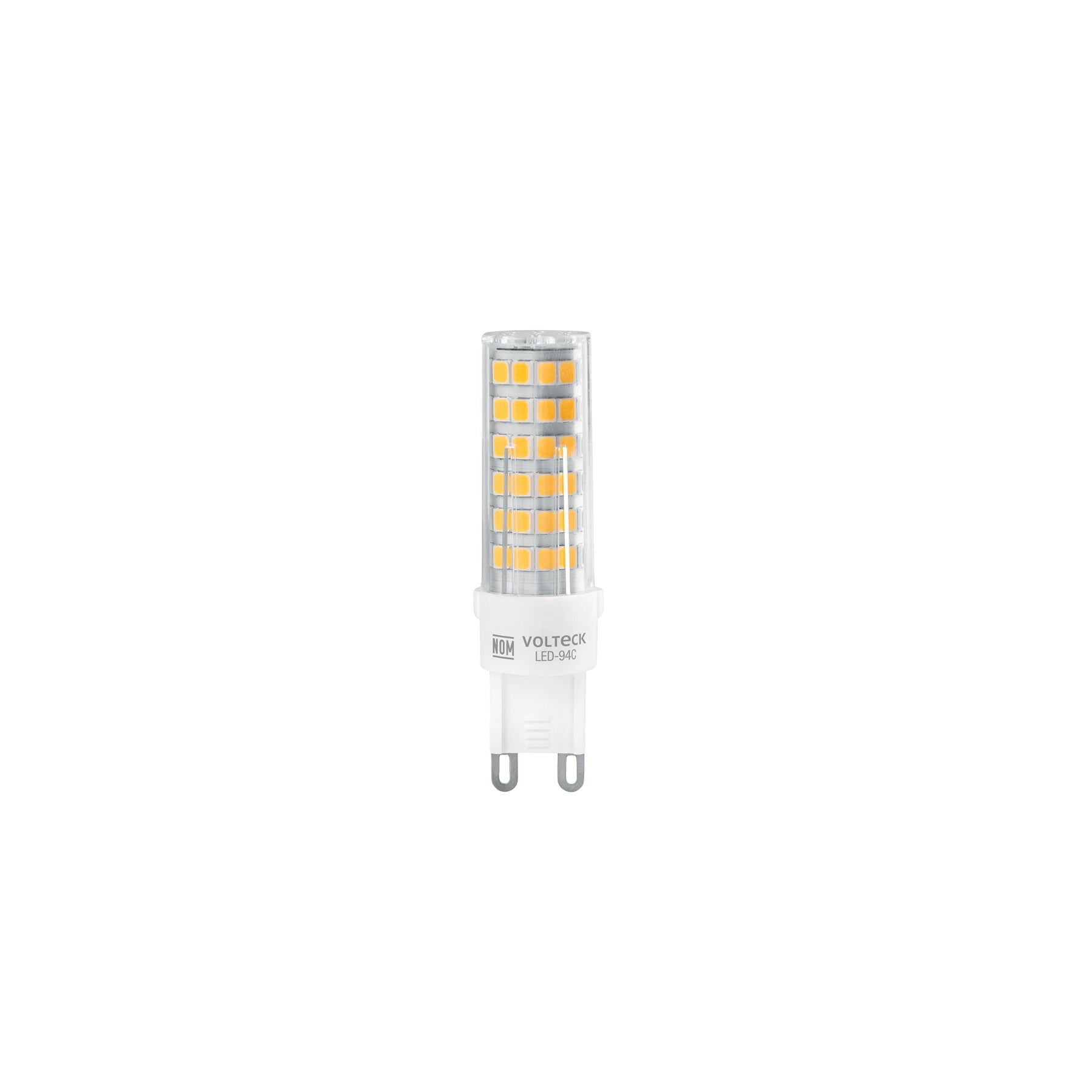 Lampara de LED tipo capsula 4 W base G9 luz calida, blister