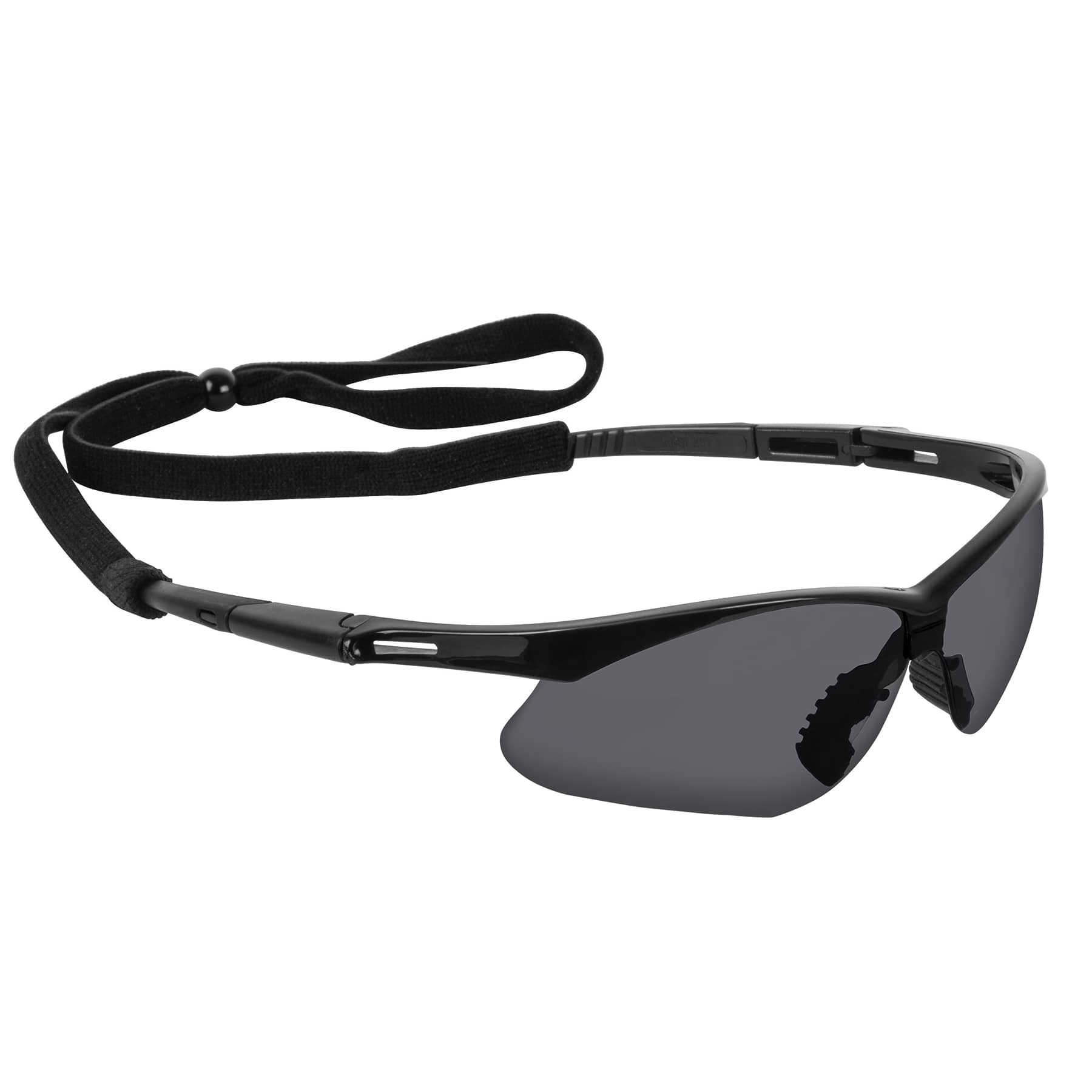 Lentes seguridad grises antiempa–o c/cordon ajustable, Sport