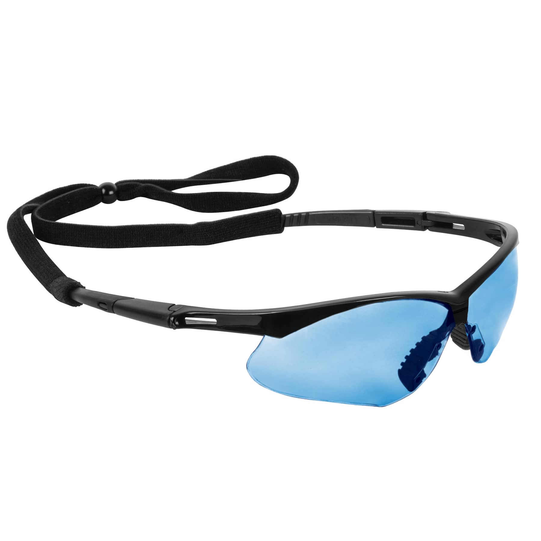 Lentes seguridad azul antiempa–o c/cordon ajustable, Sport