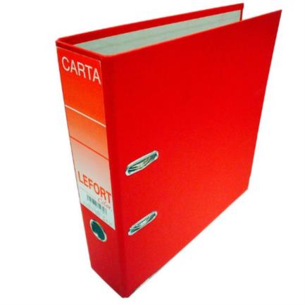 LEFORT - Registrador Lefort 1230 Tamaño Carta Color Rojo
