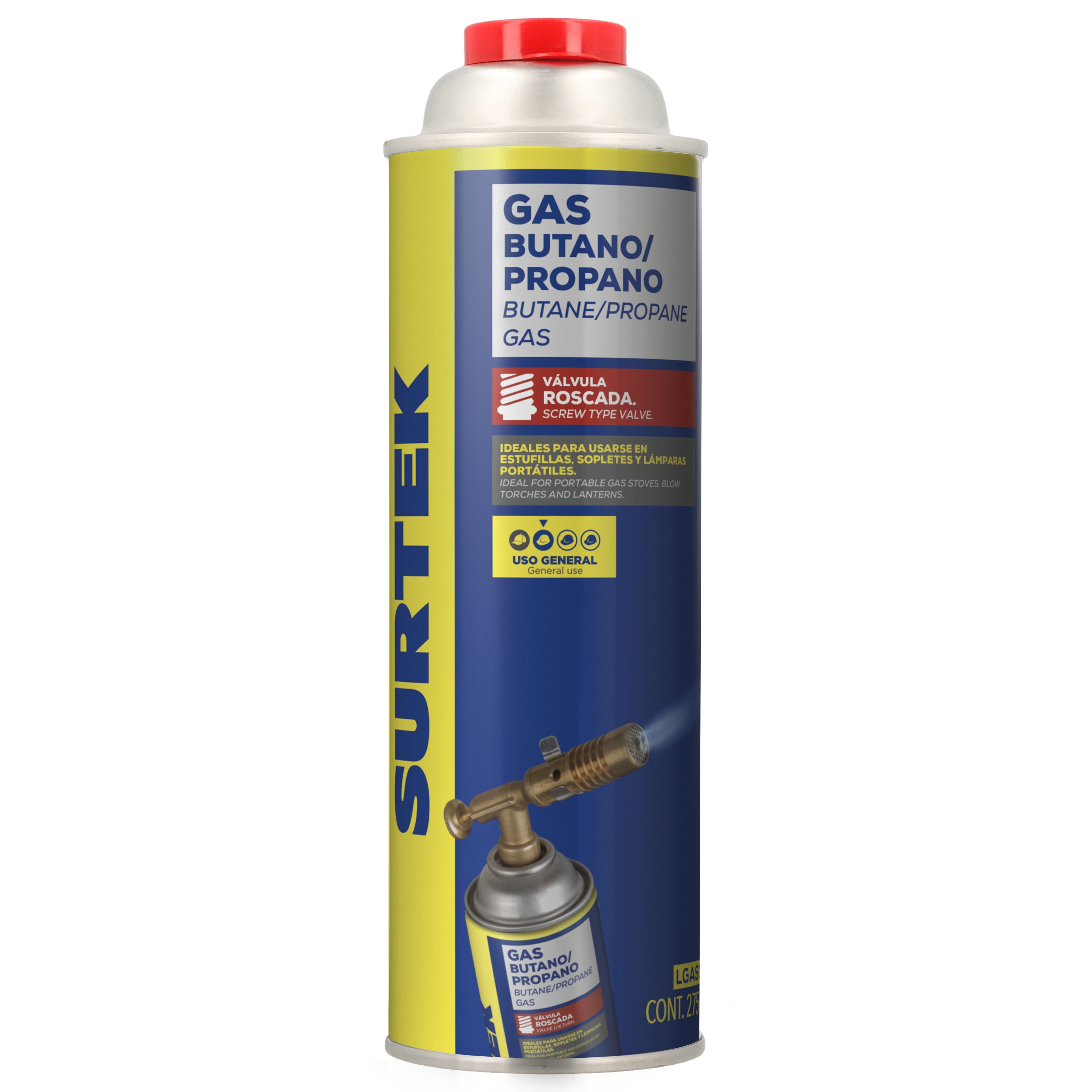 Surtek - Lata gas but/prop valv 275g