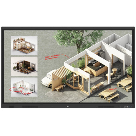 LG ELECTRONICS - Pantalla LG 65" 65TR3DQ Touch 4k UHD 3840×2160 Munti Touch 40 puntos max