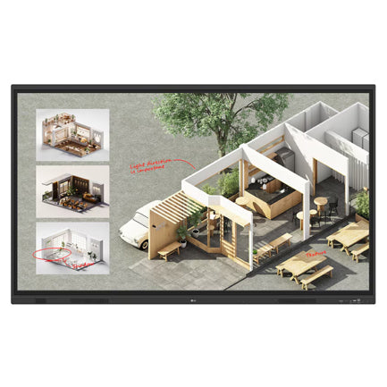 LG ELECTRONICS - Pantalla LG 75" 75TR3DQ Touch 4k UHD 3840×2160 Munti Touch 40 puntos max