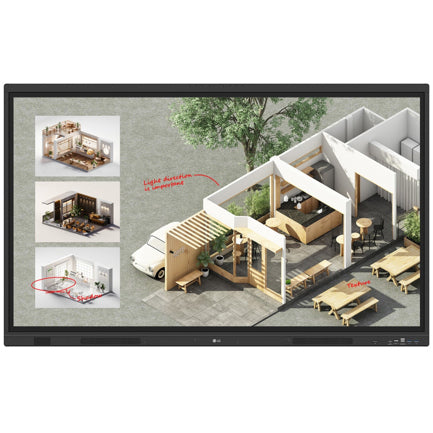 LG ELECTRONICS - Pantalla LG 55" 55TR3DQ 4k UHD 3840×2160 Munti Touch 40 puntos max