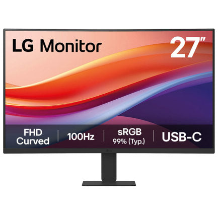 LG ELECTRONICS - Monitor LG 27 pulgadas Curvo 27U421A  FHD 100Hz  HDMI USD TIPO C