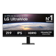 LG ELECTRONICS - Monitor LG 29 pulgadas UltraWide  FHD Resolución 2560x1080 Panel IPS Negro