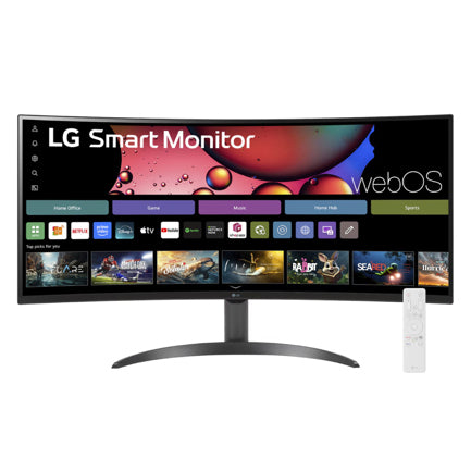 LG ELECTRONICS - Monitor LG Smart Curvo VA 34" WQHD 3440x1440 con webOS
