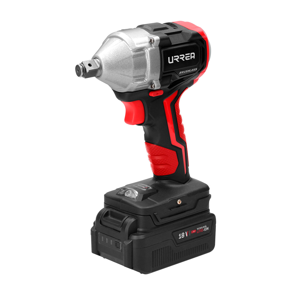 Urrea - Pistola de impacto 1/2 in a batería Litio-ion 18 V, 350, 280, 215 Nm