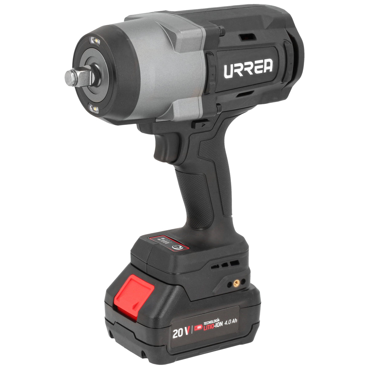 Urrea - Pistola de impacto 1/2 in a batería Litio-ion 20 V, 1200 Nm