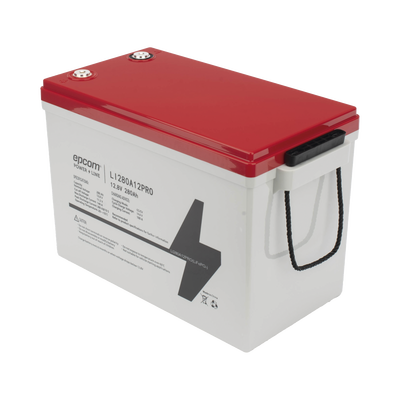 EPCOM POWERLINE - Batería de Litio Ciclo Profundo, 12.8 Vcc 280Ah,  6000 ciclos, LiFePO4  , Solar, Marina, Máximo 140 A de Descarga