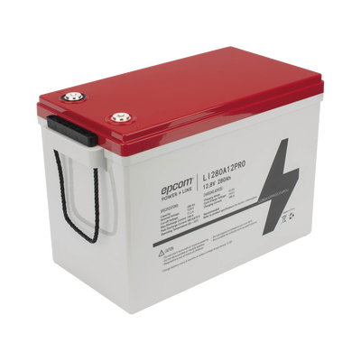 EPCOM POWERLINE - Batería de Litio Ciclo Profundo, 12.8 Vcc 280Ah,  6000 ciclos, LiFePO4  , Solar, Marina, Máximo 140 A de Descarga