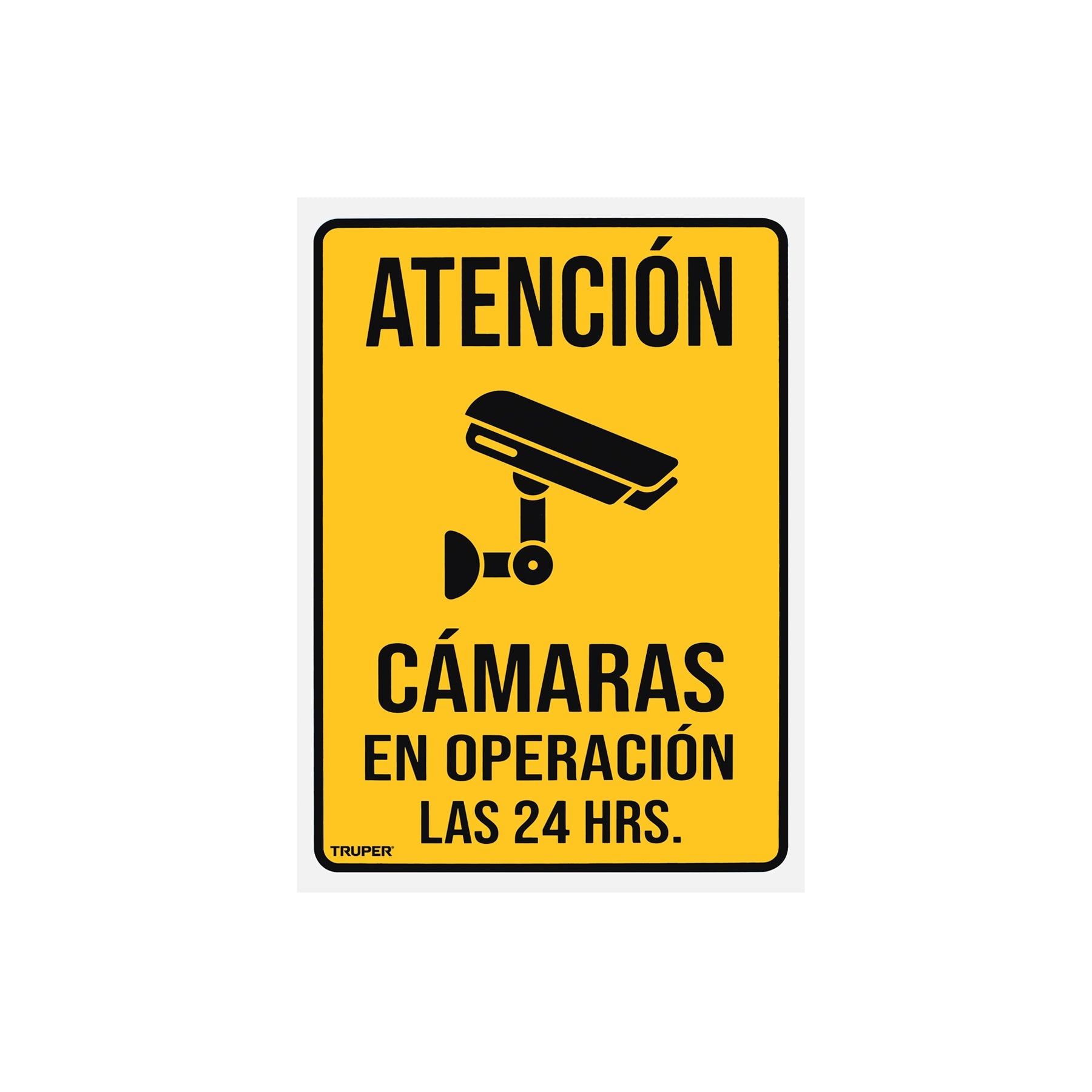 Letrero de señalización 'CAMARAS EN OPERACIÓN', 25 x 34 cm