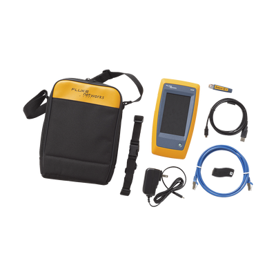 FLUKE NETWORKS - Calificador de Red LinkIQ, Para Verificar Rendimiento de Cableado Hasta 10Gbps Basado en Frecuencia, con Pantalla Multitáctil a Color