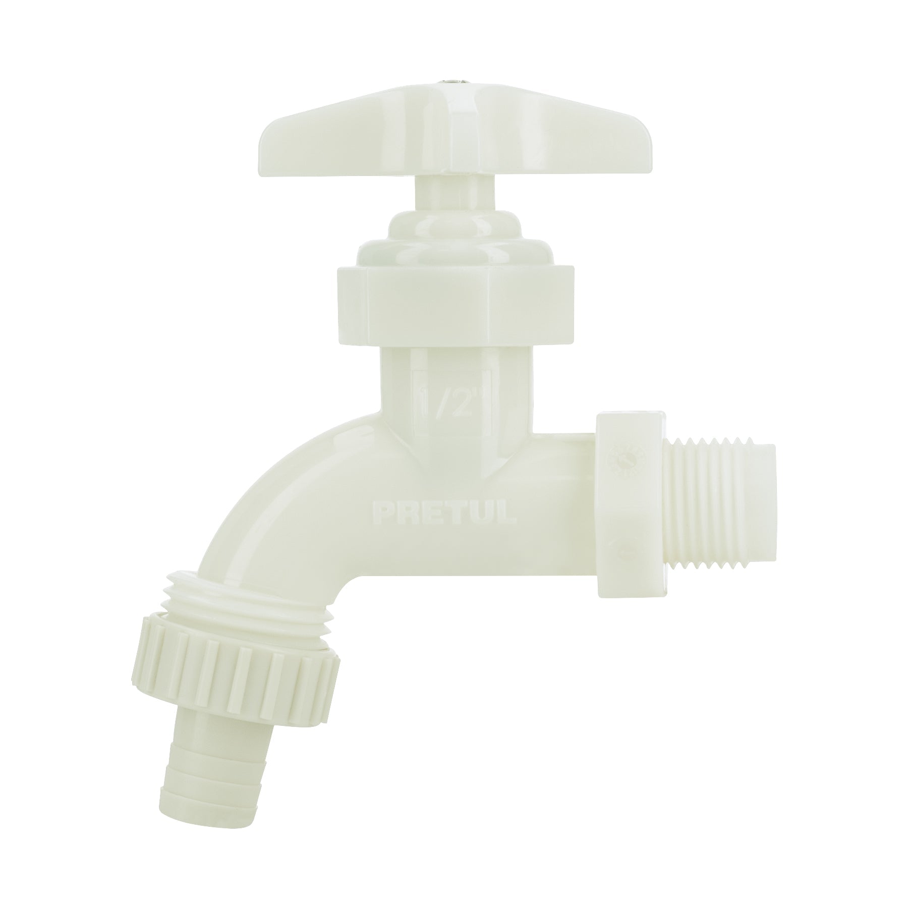 Llave p/manguera, de plastico 65g,1/2', granel, PRETUL