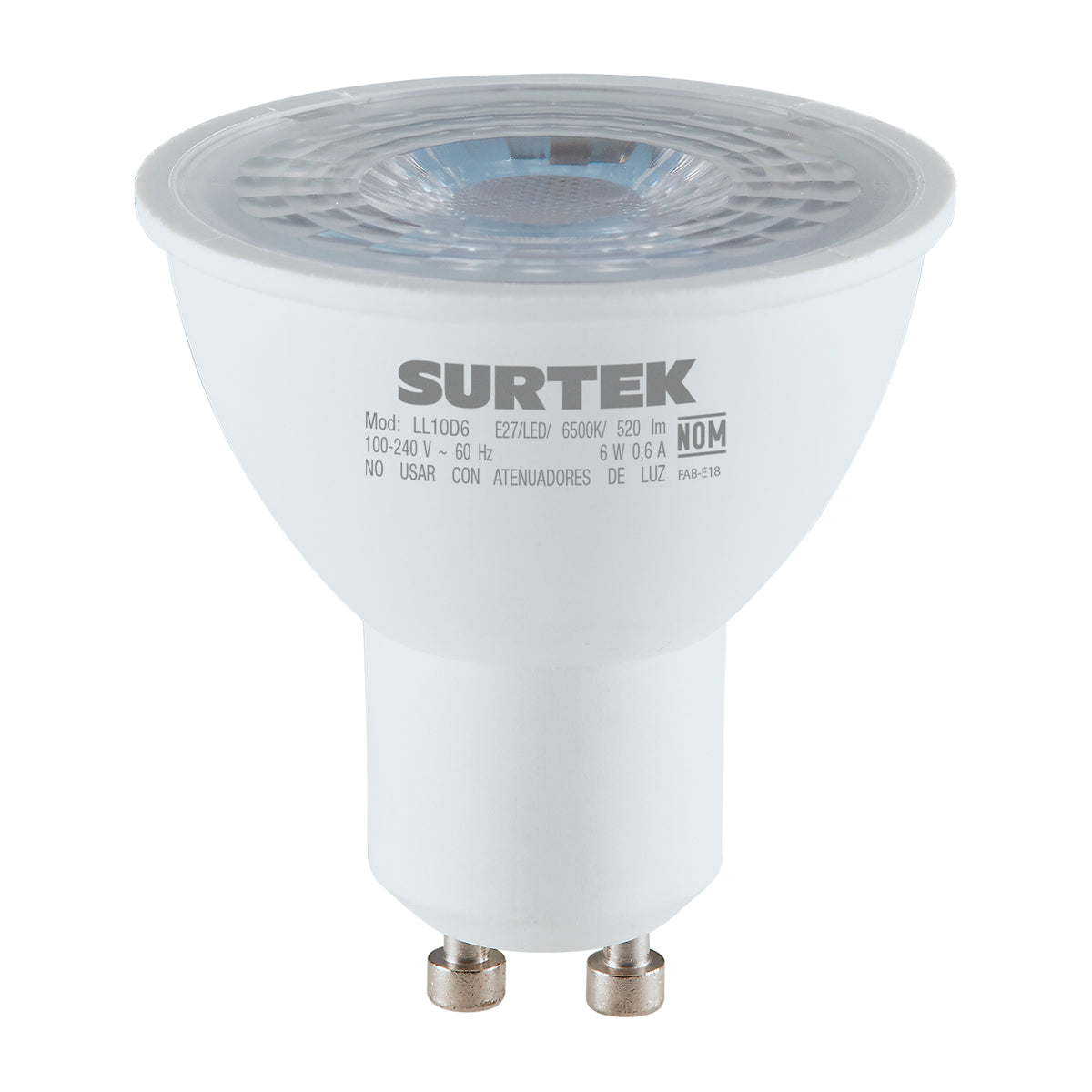 Surtek - Lamp LED GU10, 6W luz cali