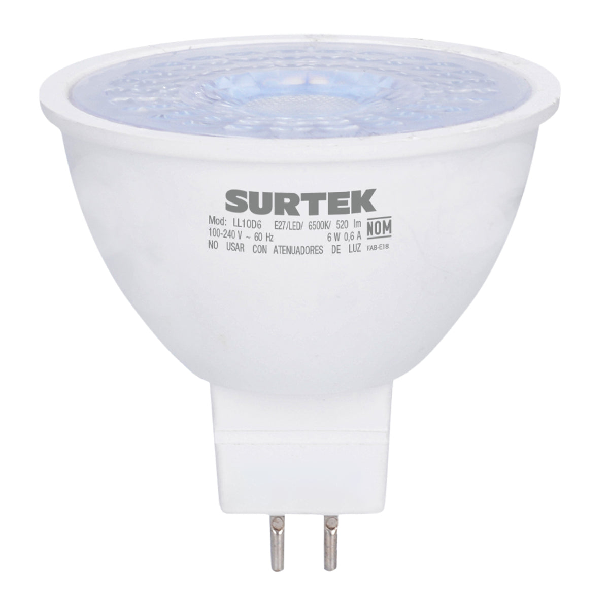 Surtek - Lamp LED GU5.3, 6W luz cali