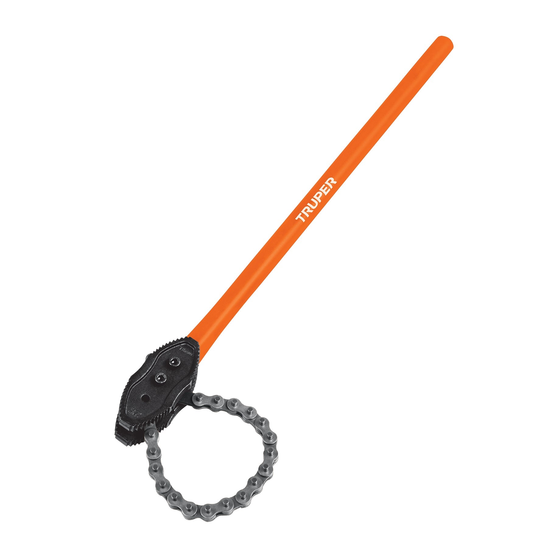 Llave de cadena tipo caiman uso pesado, mango de 28', Truper
