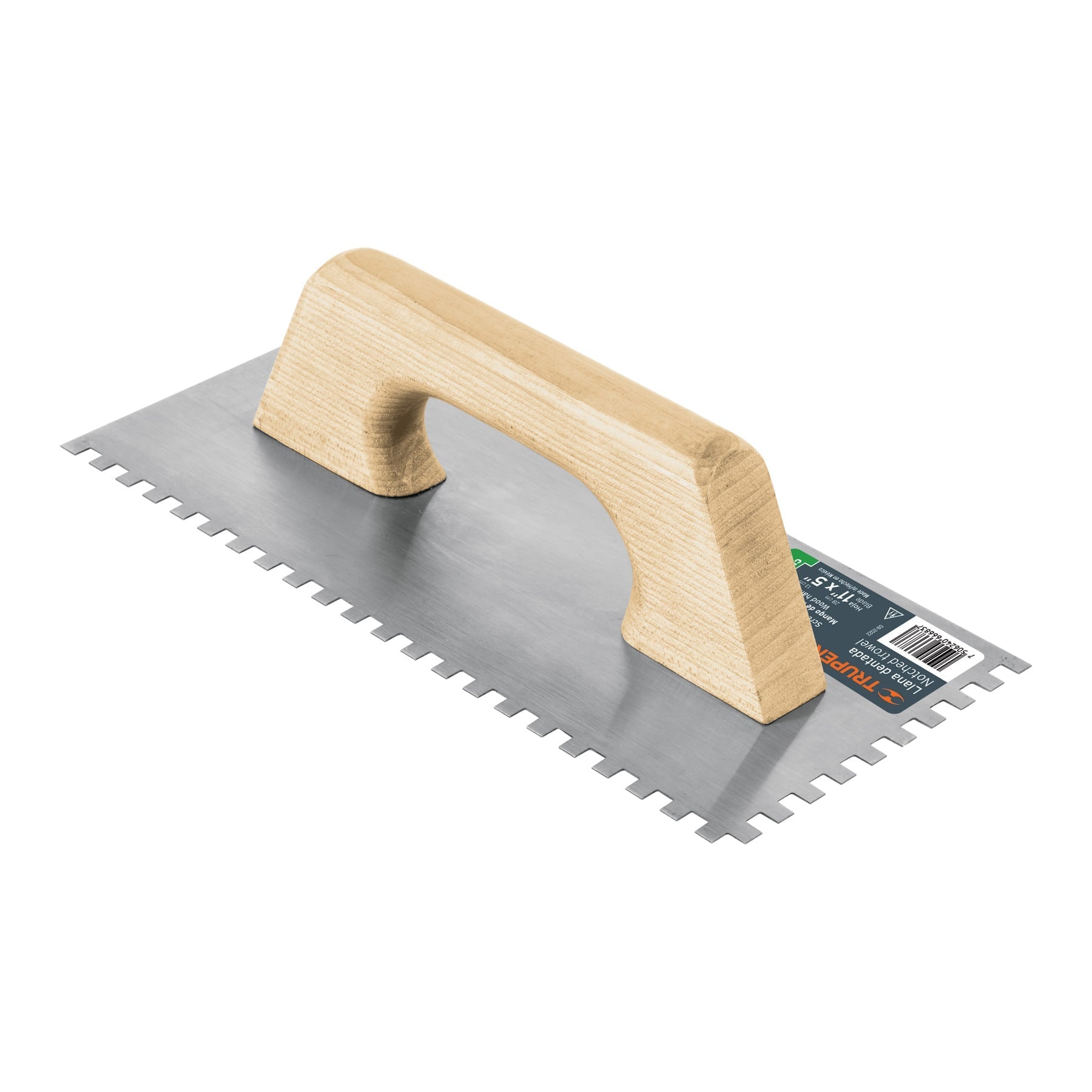 Llana 11' dentado cuadrado 1/4', tipo espa–ol, mgo madera
