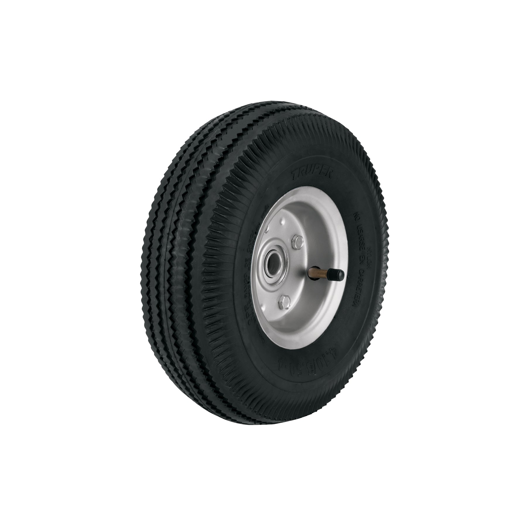 Rueda neumatica 10' para eje lateral, Truper