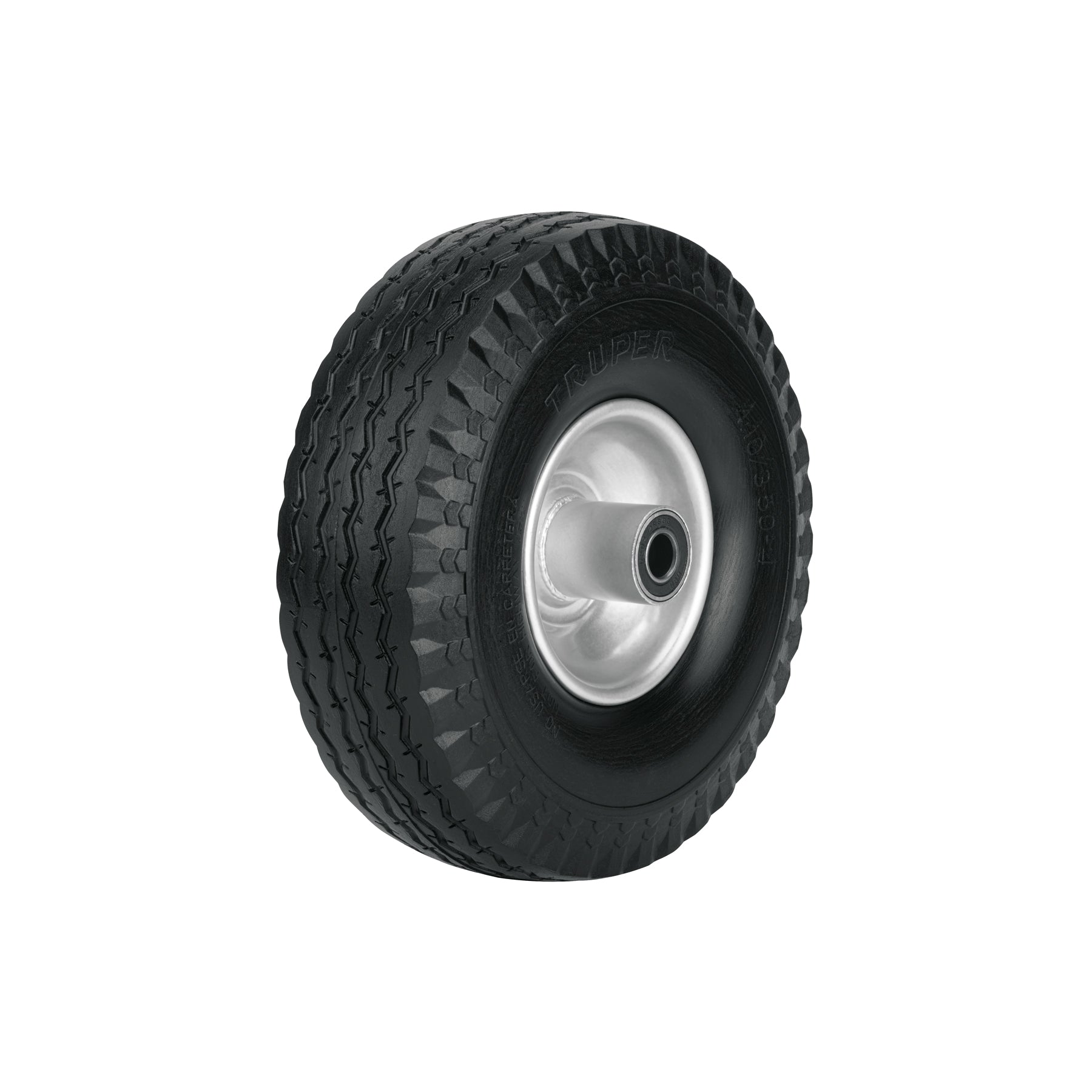 Rueda imponchable 10' para eje lateral, Truper