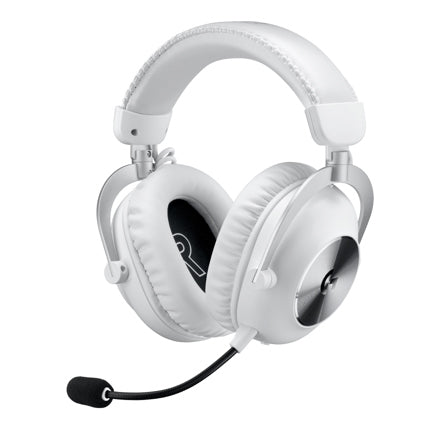 LOGITECH - Audifonos Diadema Inalámbricos Logitech Pro X 2 Lightspeed Micrófono Desmontable Blanco
