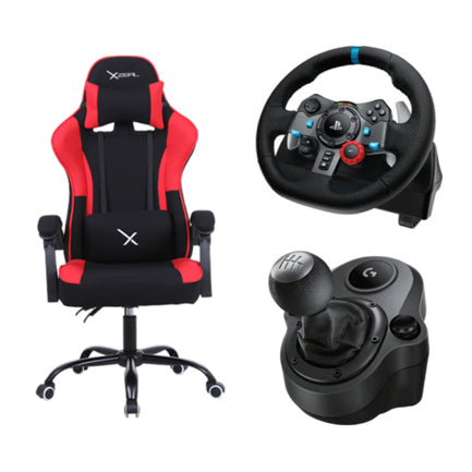 LOGITECH - Bundle Palanca + Volante Logitech + Silla X20 Xzeal